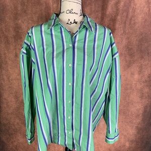 Future Collective by Reese Blutstein button up striped shirt